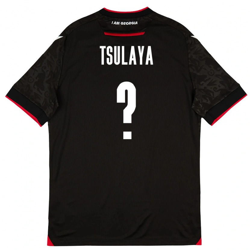 Danxen Women Georgia Ana Tsulaya #0 Black White Red Away Jersey 26-28 T-Shirt