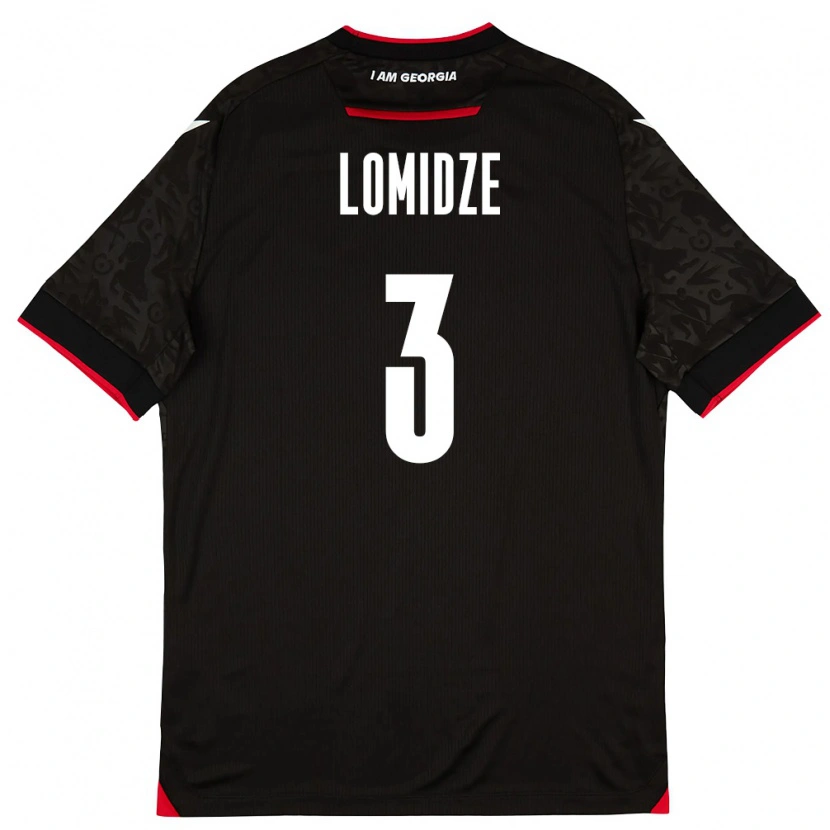 Danxen Women Georgia Giorgi Lomidze #3 Black White Red Away Jersey 26-28 T-Shirt