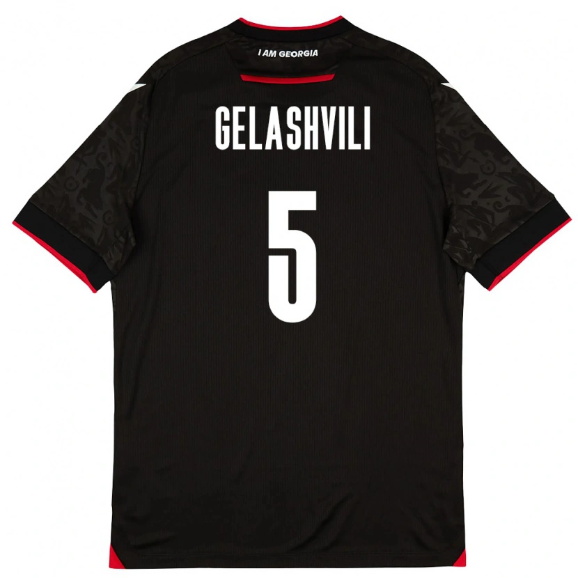 Danxen Women Georgia Iva Gelashvili #5 Black White Red Away Jersey 26-28 T-Shirt