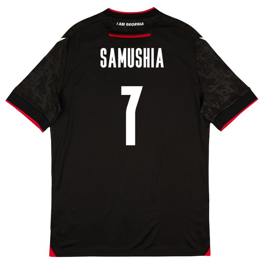 Danxen Women Georgia Saba Samushia #7 Black White Red Away Jersey 26-28 T-Shirt