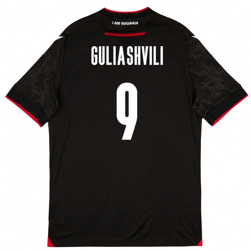 Danxen Women Georgia Giorgi Guliashvili #9 Black White Red Away Jersey 26-28 T-Shirt