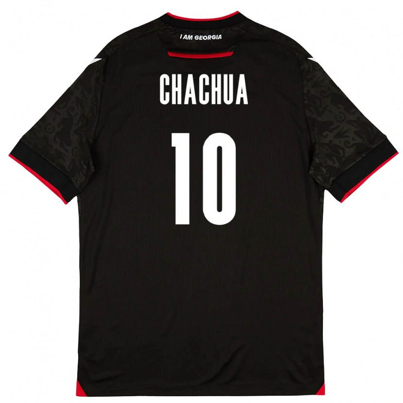Danxen Women Georgia Giorgi Chachua #10 Black White Red Away Jersey 26-28 T-Shirt