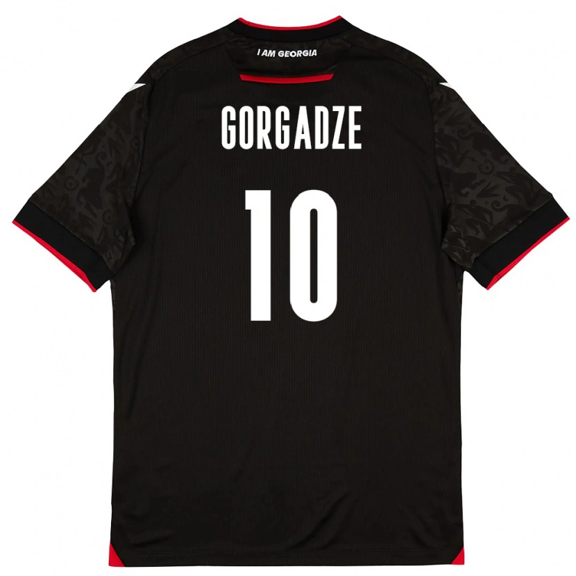 Danxen Women Georgia Giorgi Gorgadze #10 Black White Red Away Jersey 26-28 T-Shirt