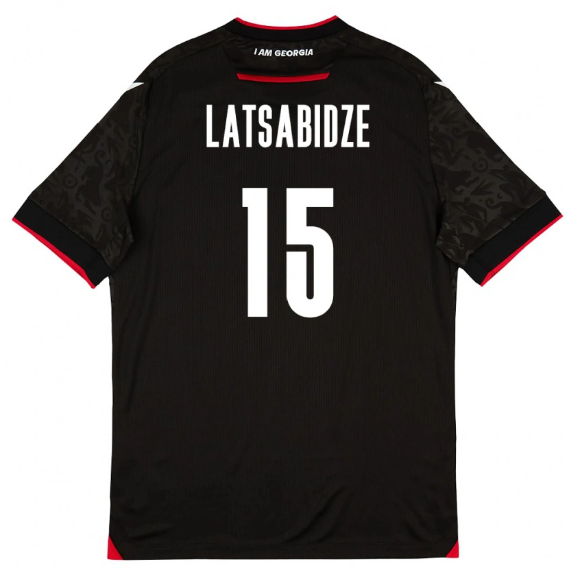 Danxen Women Georgia Luka Latsabidze #15 Black White Red Away Jersey 26-28 T-Shirt