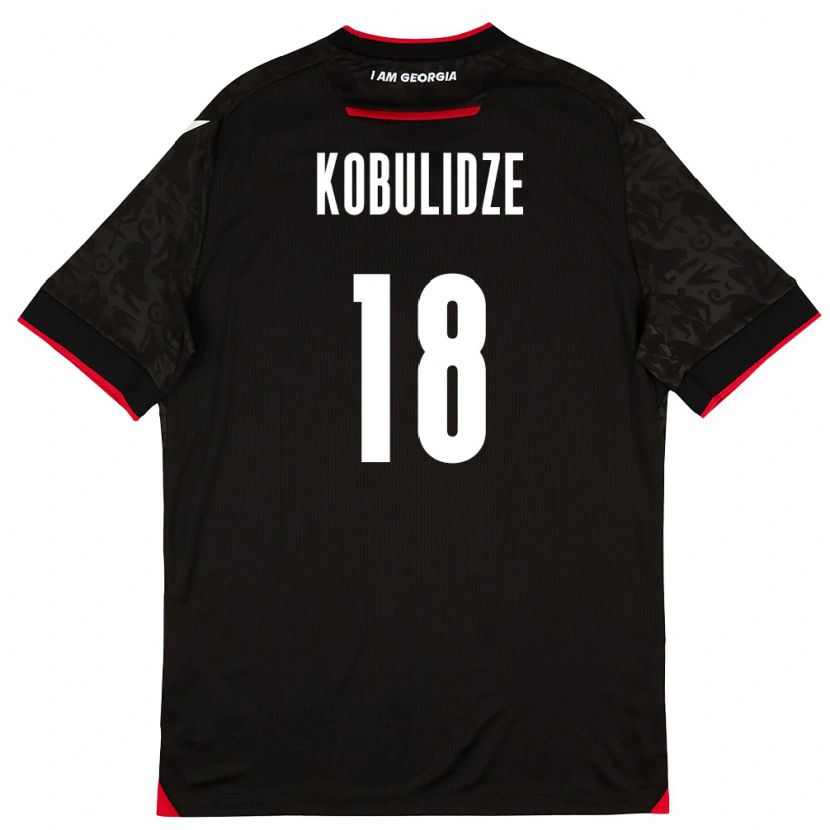 Danxen Women Georgia Andria Kobulidze #18 Black White Red Away Jersey 26-28 T-Shirt