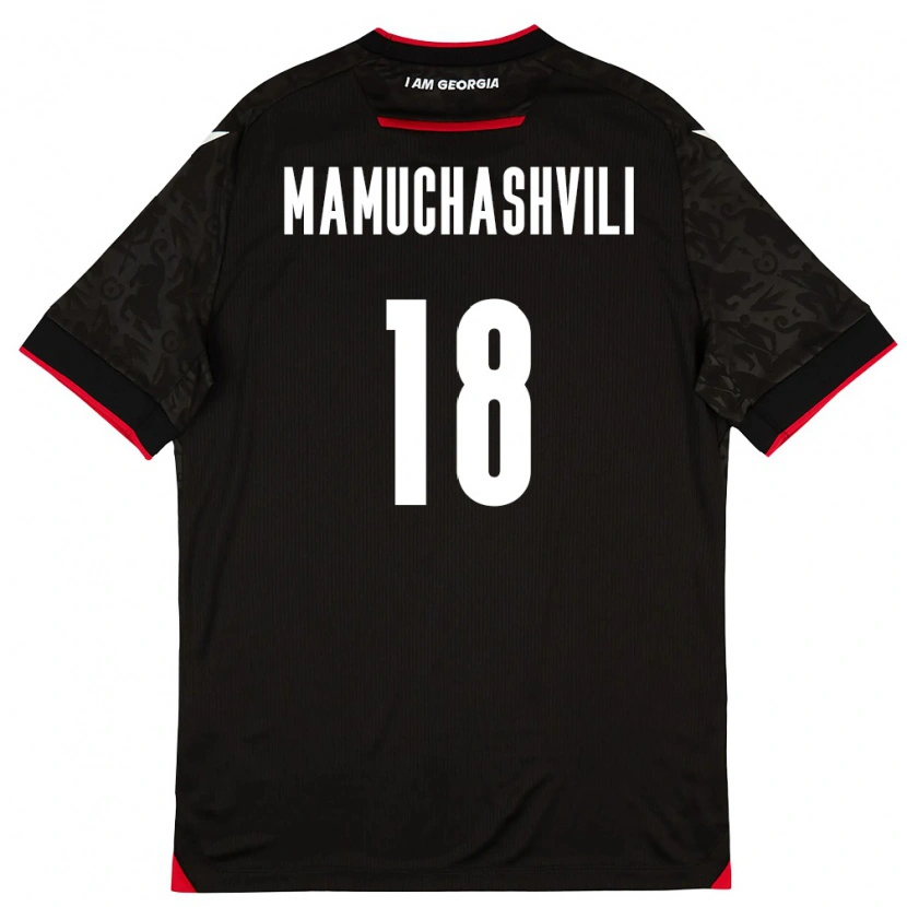 Danxen Women Georgia Vladimer Mamuchashvili #18 Black White Red Away Jersey 26-28 T-Shirt