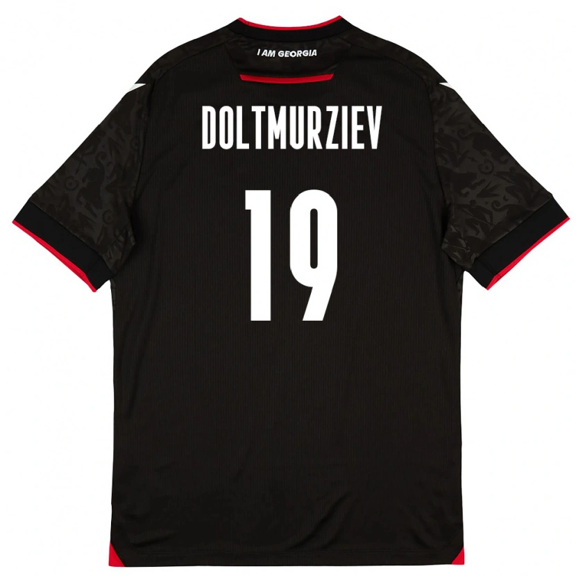 Danxen Women Georgia Halid Doltmurziev #19 Black White Red Away Jersey 26-28 T-Shirt