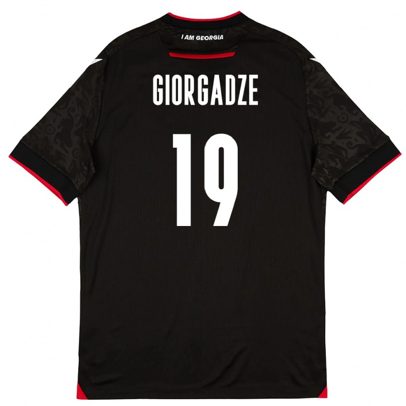 Danxen Women Georgia Luka Giorgadze #19 Black White Red Away Jersey 26-28 T-Shirt