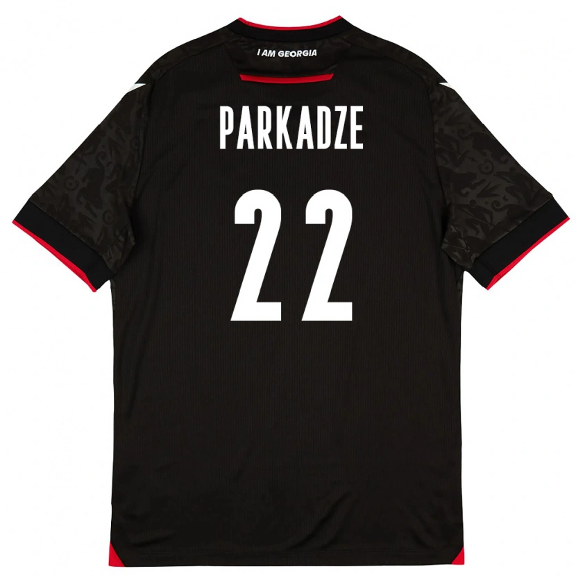Danxen Women Georgia Luka Parkadze #22 Black White Red Away Jersey 26-28 T-Shirt