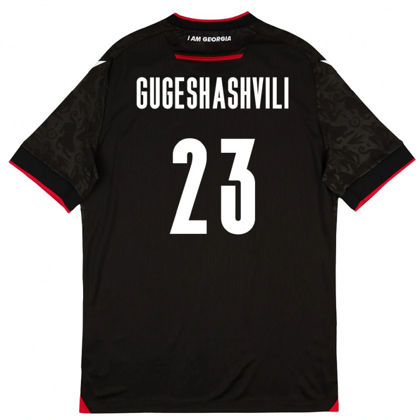 Danxen Women Georgia Luka Gugeshashvili #23 Black White Red Away Jersey 26-28 T-Shirt
