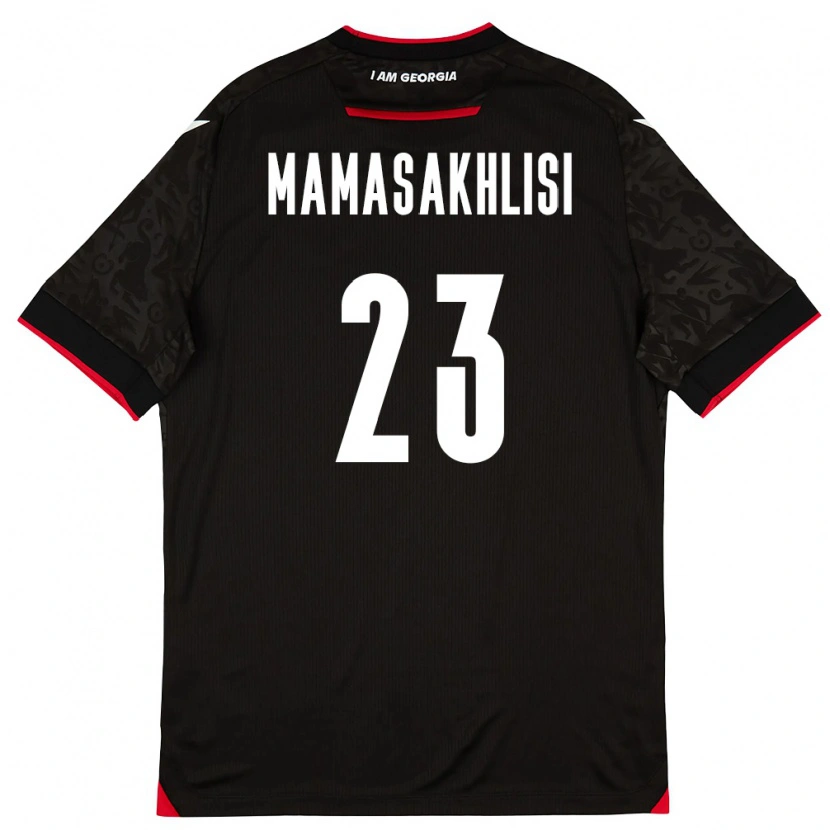 Danxen Women Georgia Luka Mamasakhlisi #23 Black White Red Away Jersey 26-28 T-Shirt