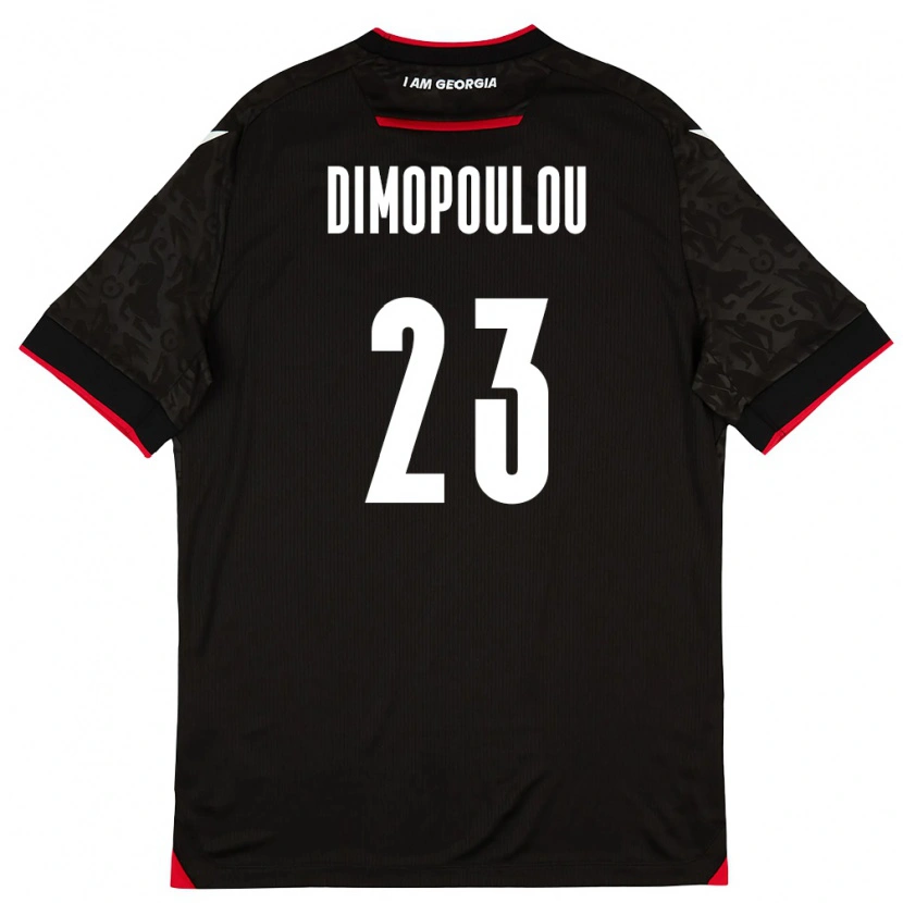 Danxen Women Georgia Salomi Dimopoulou #23 Black White Red Away Jersey 26-28 T-Shirt