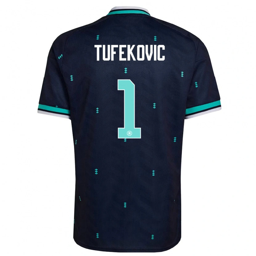 Danxen Women Germany Martina Tufekovic #1 Navy Sky Blue White Away Jersey 26-28 T-Shirt