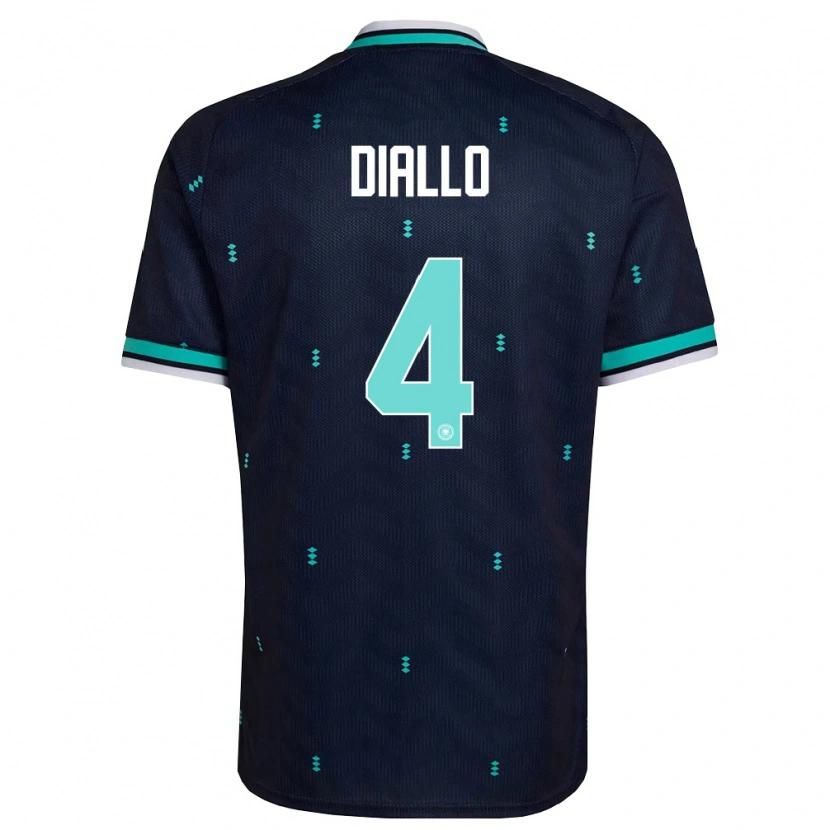 Danxen Women Germany Jerome Diallo #4 Navy Sky Blue White Away Jersey 26-28 T-Shirt