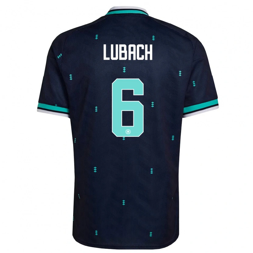 Danxen Women Germany Rafael Lubach #6 Navy Sky Blue White Away Jersey 26-28 T-Shirt