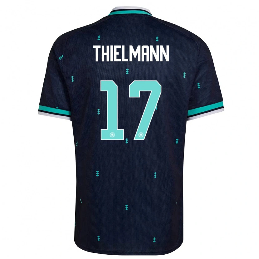 Danxen Women Germany Jan Thielmann #17 Navy Sky Blue White Away Jersey 26-28 T-Shirt