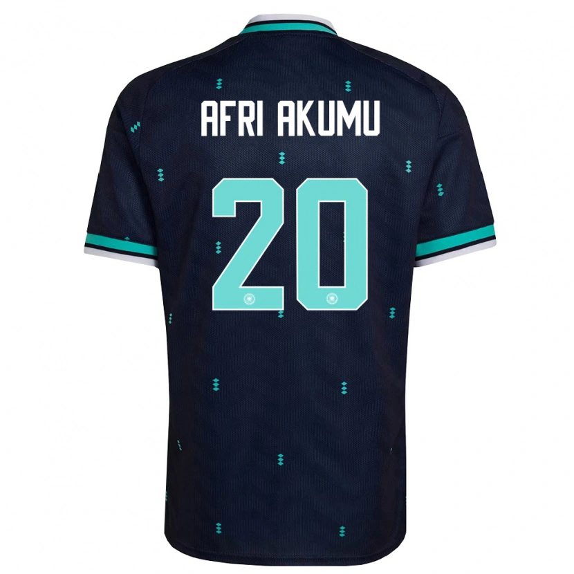 Danxen Women Germany Maik Afri Akumu #20 Navy Sky Blue White Away Jersey 26-28 T-Shirt