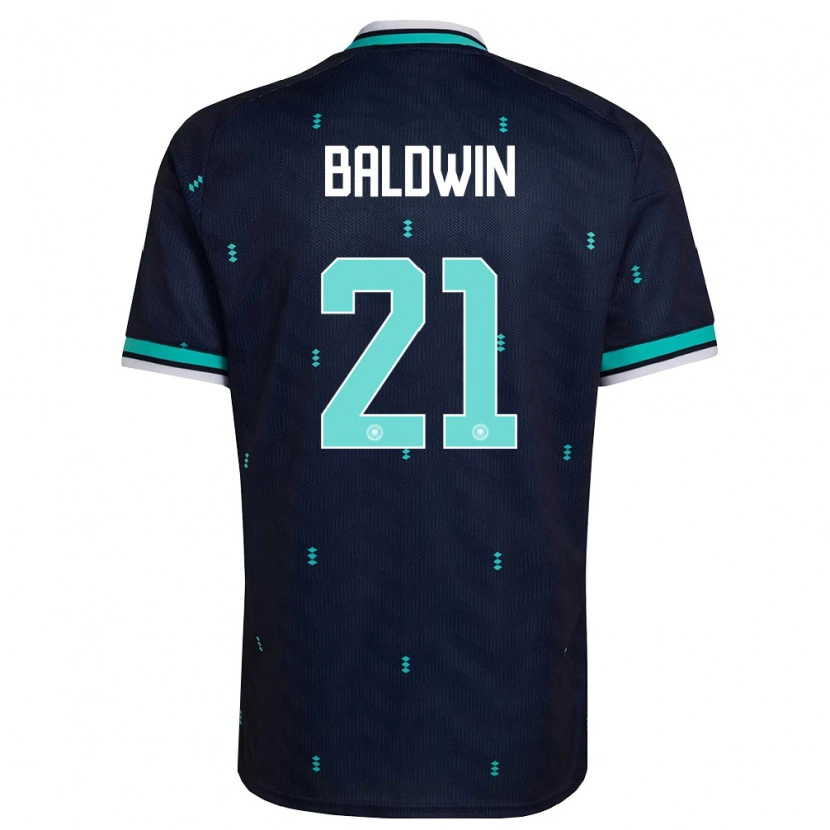 Danxen Women Germany Kevin Baldwin #21 Navy Sky Blue White Away Jersey 26-28 T-Shirt