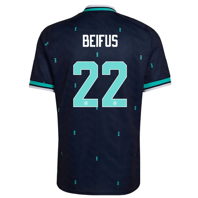 Danxen Women Germany Marcel Beifus #22 Navy Sky Blue White Away Jersey 26-28 T-Shirt