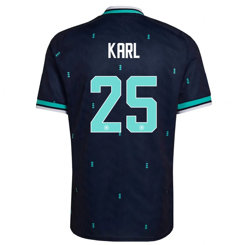 Danxen Women Germany Lennart Karl #25 Navy Sky Blue White Away Jersey 26-28 T-Shirt