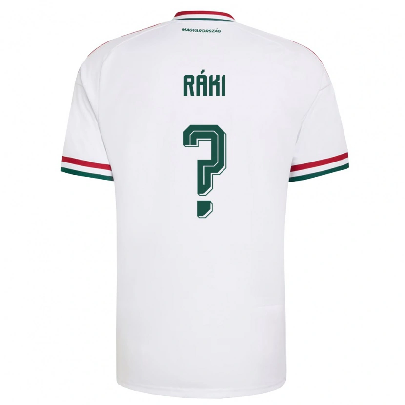 Danxen Women Hungary Zsombor Ráki #0 White Red Green Away Jersey 26-28 T-Shirt