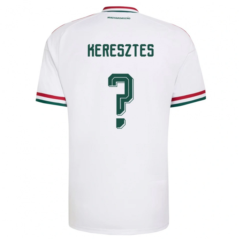 Danxen Women Hungary Noel Keresztes #0 White Red Green Away Jersey 26-28 T-Shirt