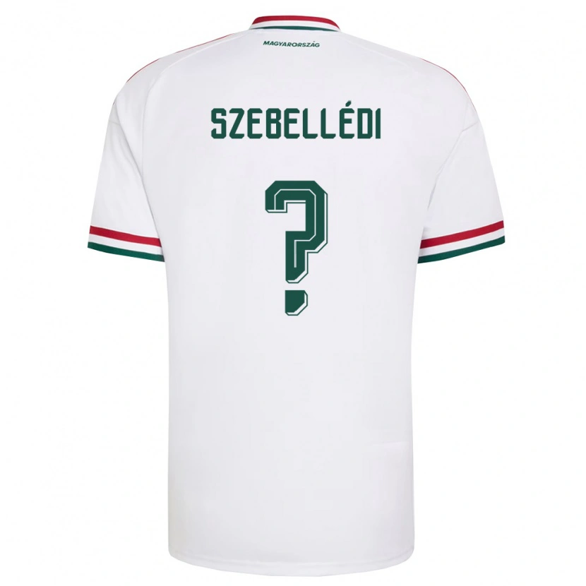 Danxen Women Hungary Bátor Szebellédi #0 White Red Green Away Jersey 26-28 T-Shirt