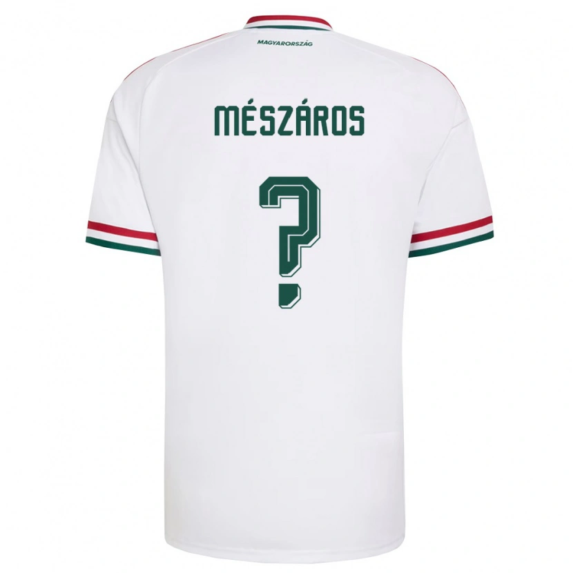 Danxen Women Hungary Magor Mészáros #0 White Red Green Away Jersey 26-28 T-Shirt