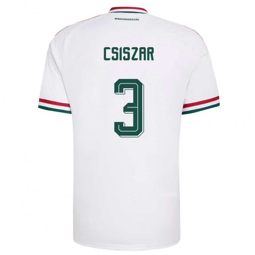 Danxen Women Hungary Henrietta Csiszar #3 White Red Green Away Jersey 26-28 T-Shirt