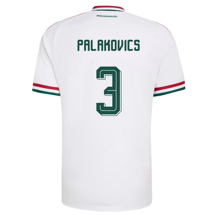 Danxen Women Hungary Laura Palakovics #3 White Red Green Away Jersey 26-28 T-Shirt
