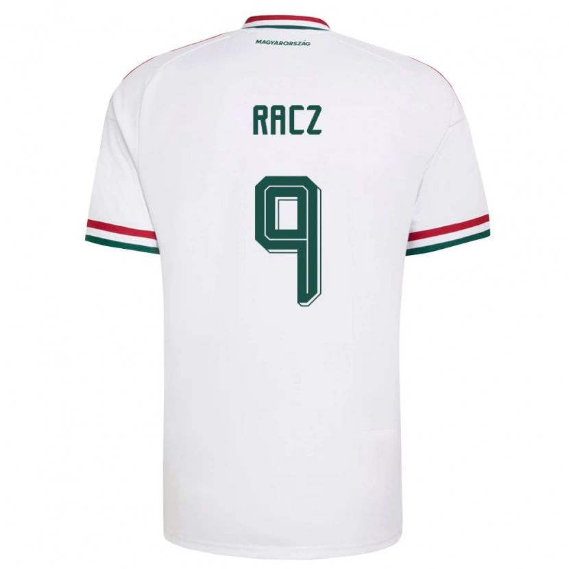 Danxen Women Hungary Balázs Rácz #9 White Red Green Away Jersey 26-28 T-Shirt