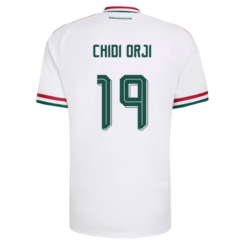 Danxen Women Hungary Dávid Chidi Orji #19 White Red Green Away Jersey 26-28 T-Shirt