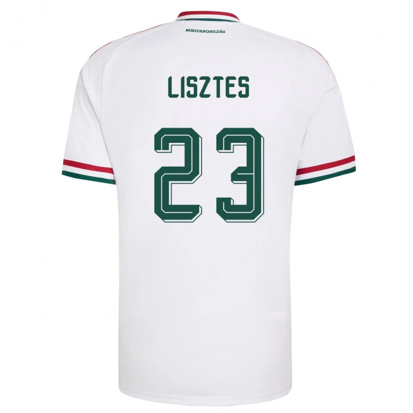 Danxen Women Hungary Krisztián Lisztes #23 White Red Green Away Jersey 26-28 T-Shirt