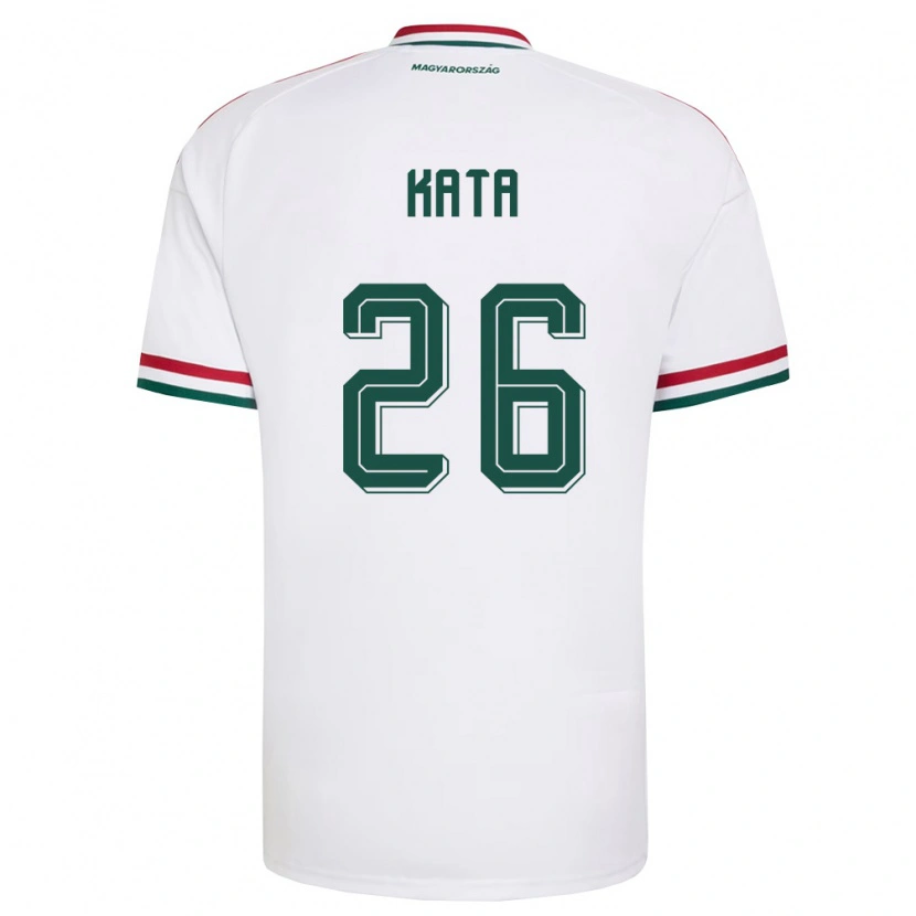 Danxen Women Hungary Mihály Kata #26 White Red Green Away Jersey 26-28 T-Shirt