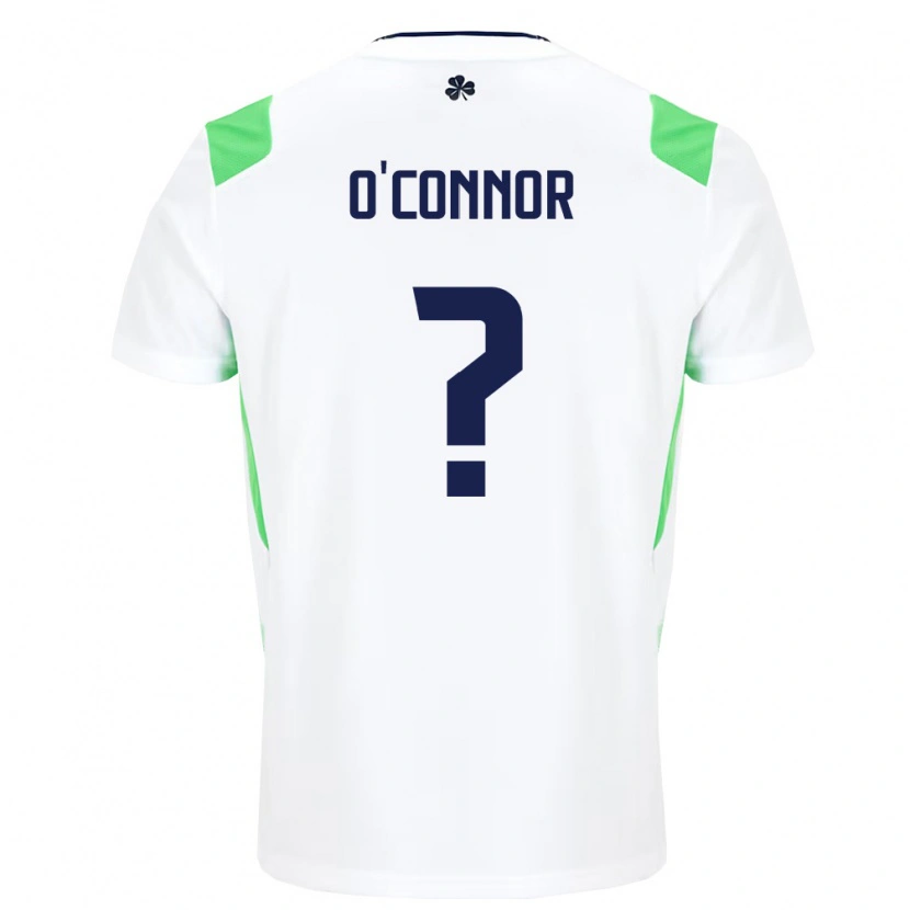Danxen Women Ireland Josh O'connor #0 White Light Green Away Jersey 26-28 T-Shirt