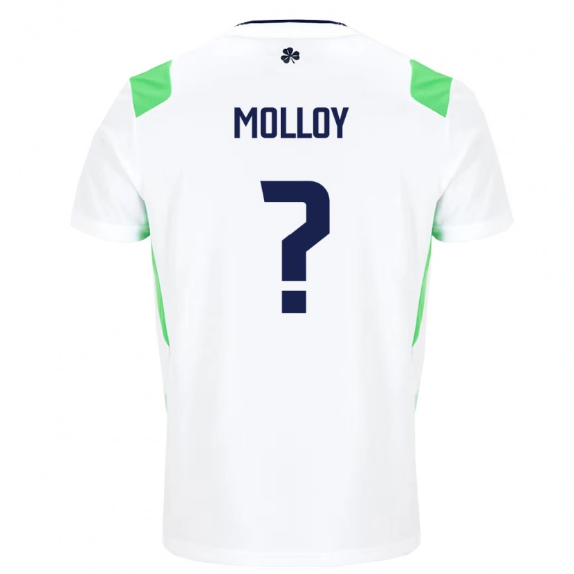 Danxen Women Ireland Tj Molloy #0 White Light Green Away Jersey 26-28 T-Shirt