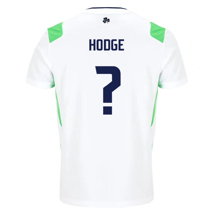 Danxen Women Ireland Joe Hodge #0 White Light Green Away Jersey 26-28 T-Shirt