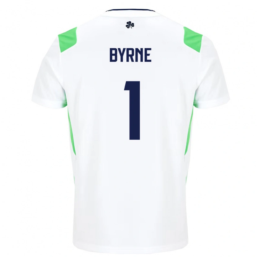 Danxen Women Ireland Reece Byrne #1 White Light Green Away Jersey 26-28 T-Shirt