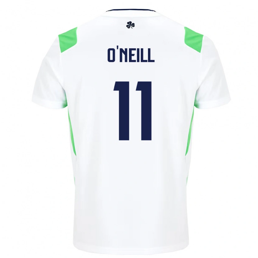 Danxen Women Ireland Ollie O'neill #11 White Light Green Away Jersey 26-28 T-Shirt