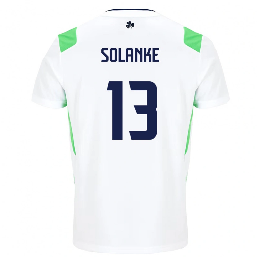 Danxen Women Ireland Ade Solanke #13 White Light Green Away Jersey 26-28 T-Shirt