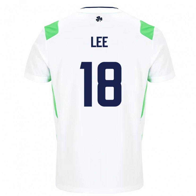 Danxen Women Ireland Brody Lee #18 White Light Green Away Jersey 26-28 T-Shirt
