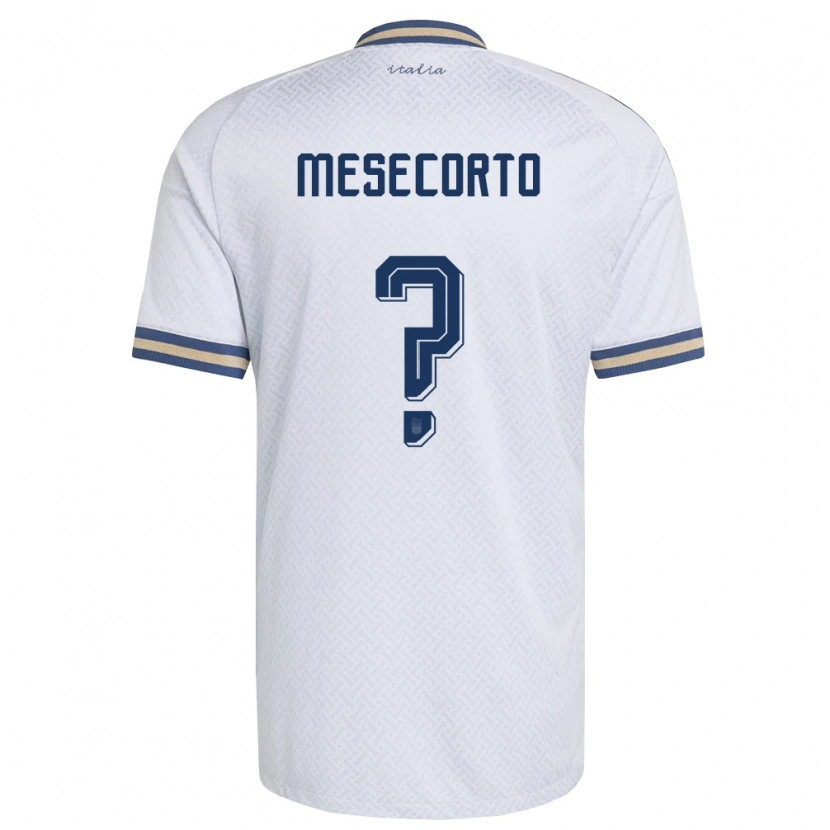 Danxen Women Italy Saverio Mesecorto #0 Off-White Navy Gold Away Jersey 26-28 T-Shirt