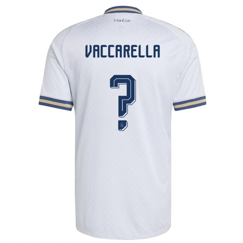 Danxen Women Italy Marco Vaccarella #0 Off-White Navy Gold Away Jersey 26-28 T-Shirt