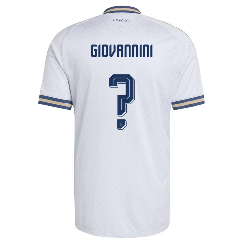 Danxen Women Italy Elias Giovannini #0 Off-White Navy Gold Away Jersey 26-28 T-Shirt