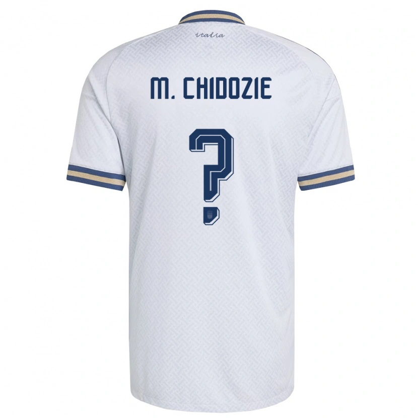 Danxen Women Italy Mark Chidozie Cordopatri #0 Off-White Navy Gold Away Jersey 26-28 T-Shirt