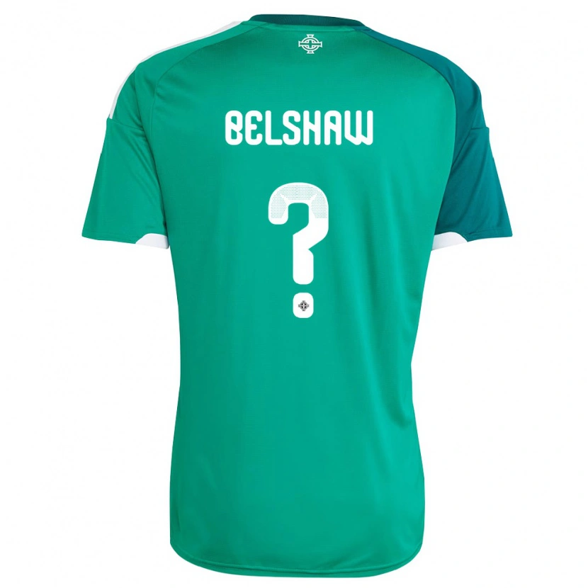 Danxen Kid Northern Ireland Matthew Belshaw #0 Green White Home Jersey 26-28 T-Shirt