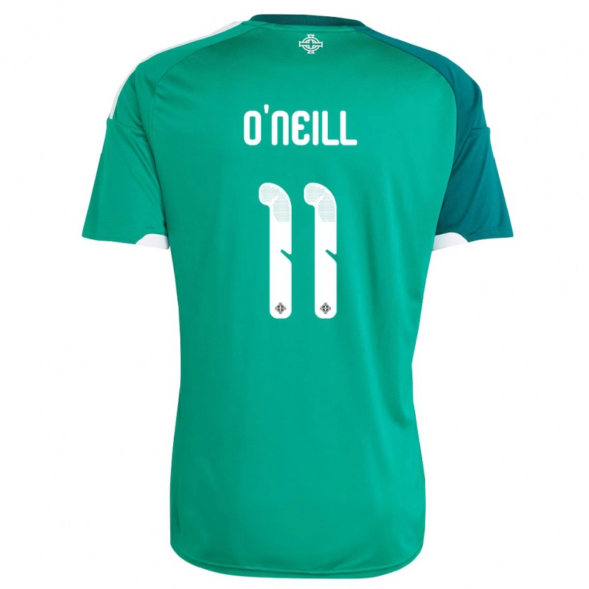 Danxen Kid Northern Ireland Ceadach O'neill #11 Green White Home Jersey 26-28 T-Shirt