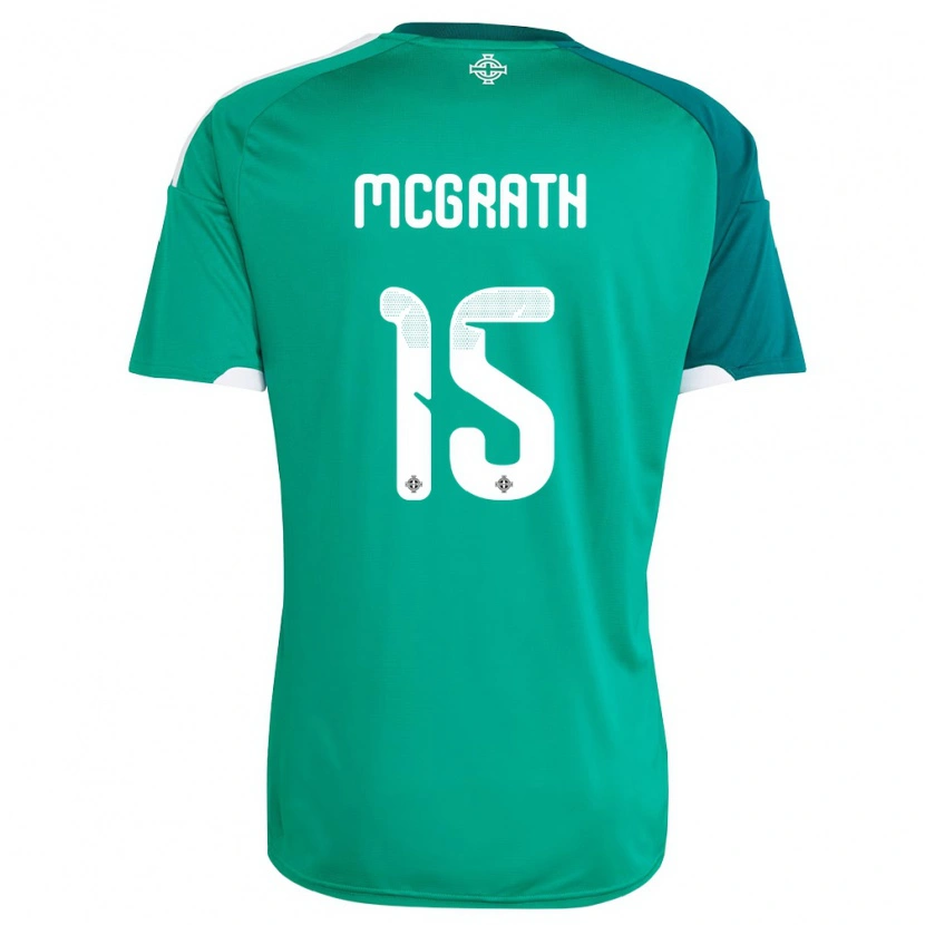 Danxen Kid Northern Ireland Cead Mcgrath #15 Green White Home Jersey 26-28 T-Shirt