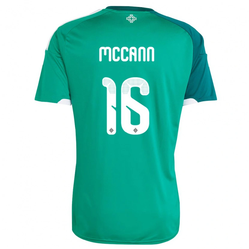 Danxen Kid Northern Ireland Ali Mccann #16 Green White Home Jersey 26-28 T-Shirt