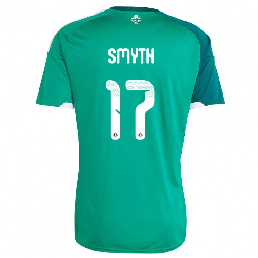 Danxen Kid Northern Ireland Casey Smyth #17 Green White Home Jersey 26-28 T-Shirt